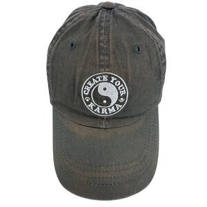 Spiritual Gangster Yin Yang Dad Hat 100% Cotton Adjustable Create Your Karma